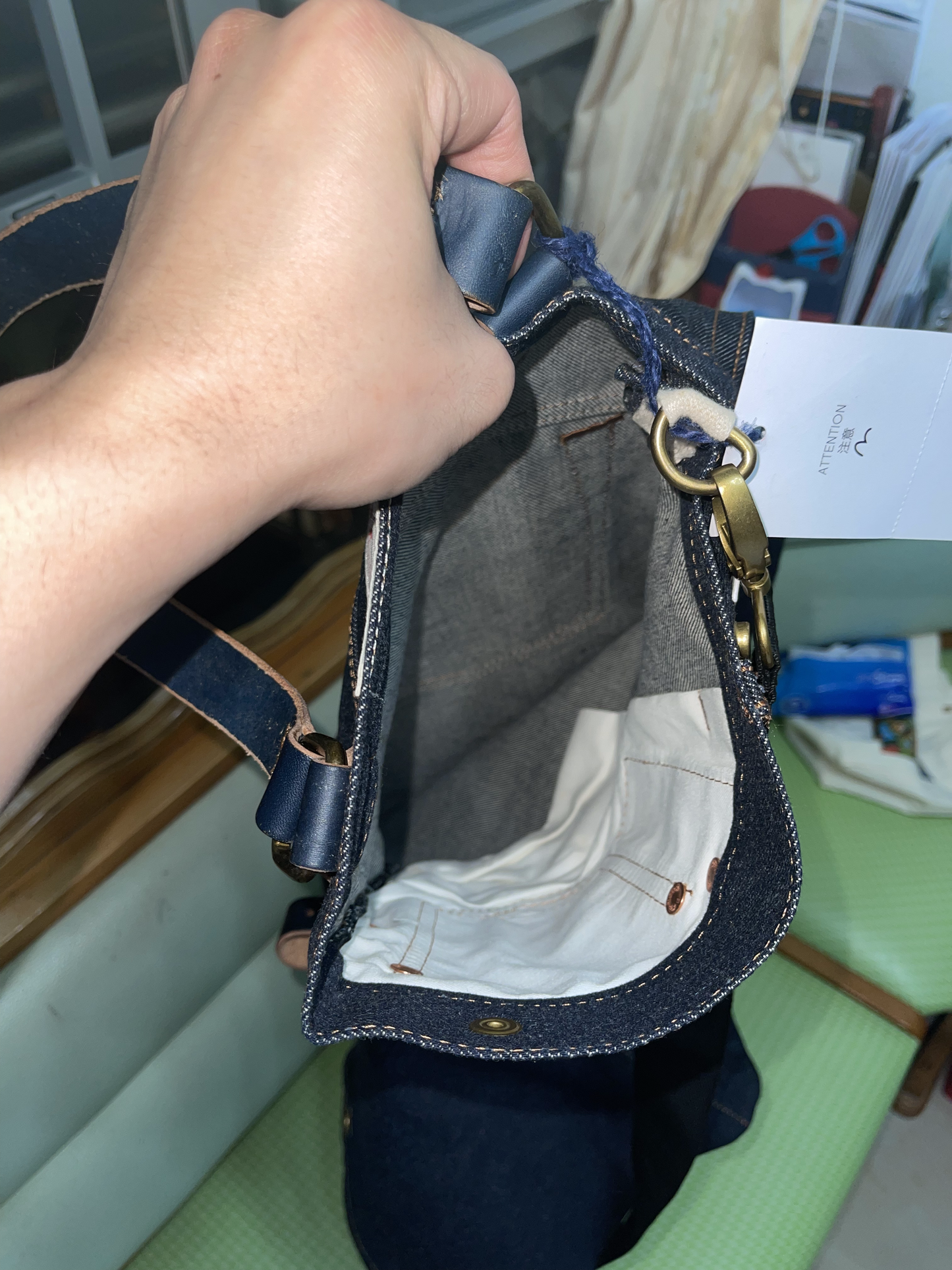 袋(PS DENIM JEANS BAG,SEAGULL ON POCKET)