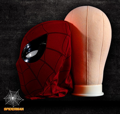蜘蛛俠電動面具頭盔眼部控制玩具頭套
