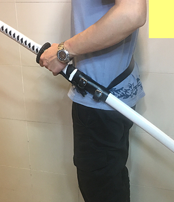 刀劍掛腰帶(黑色/白色) Sword Belt(Black/White)