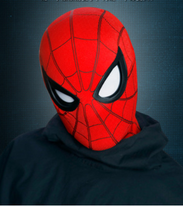蜘蛛俠電動面具頭盔眼部控制玩具頭套